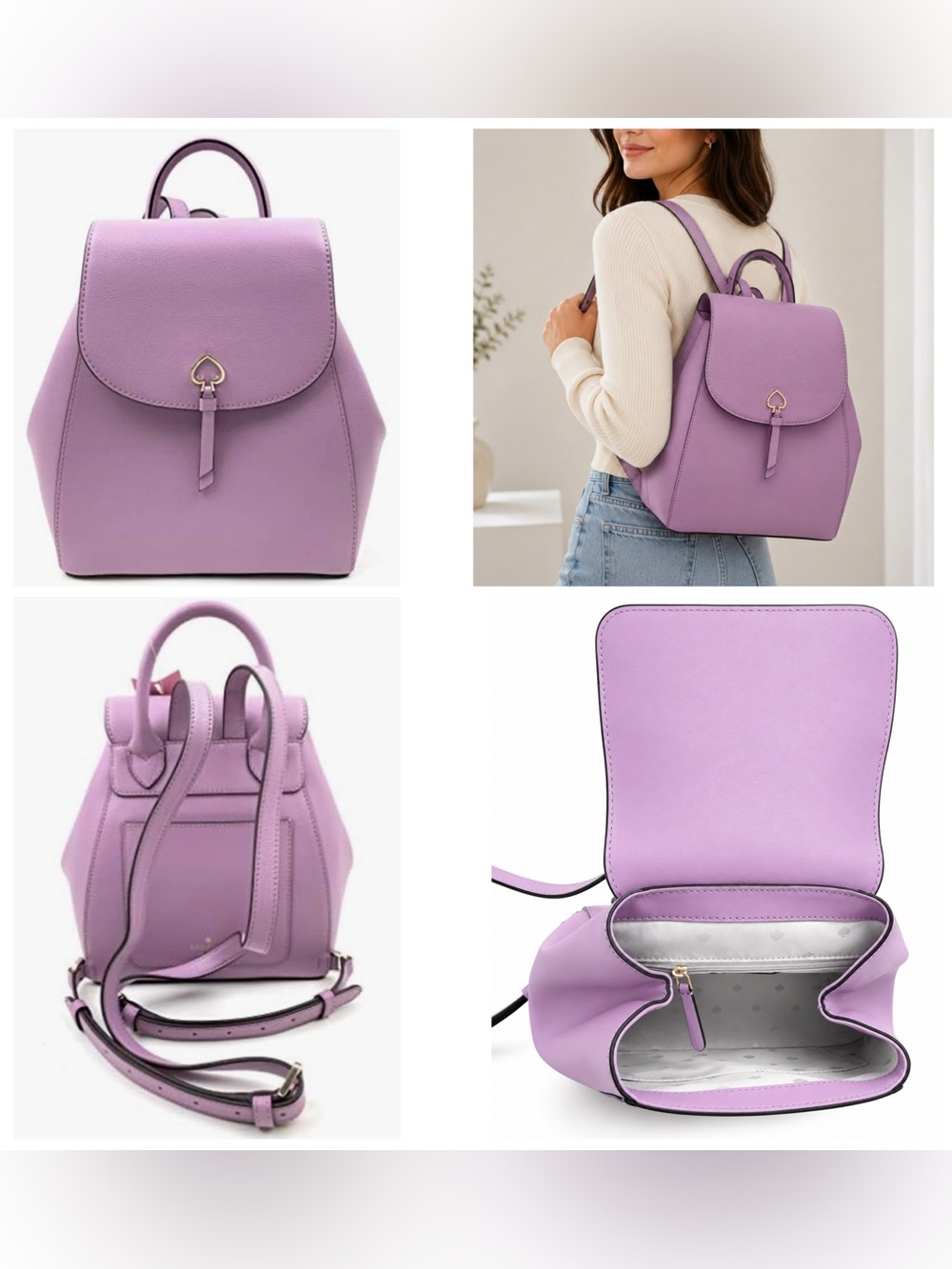 Kate Spade. 5 Piece: Adel Backpack with Free Scarf, Dust Bag, Bracelet & Bag. - Picture 2 of 16